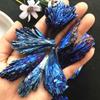 Natural Stones  Blue Color And Minerals Titanium Aura Quartz Tail Decor