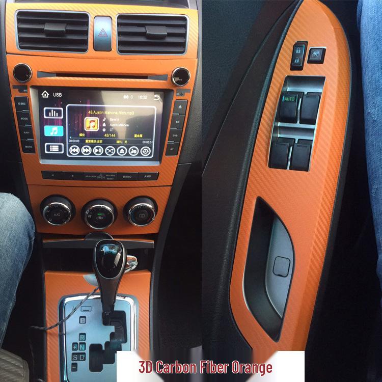 Наклейка для защиты интерьера центральной консоли BYD L3 из углеродного волокна
