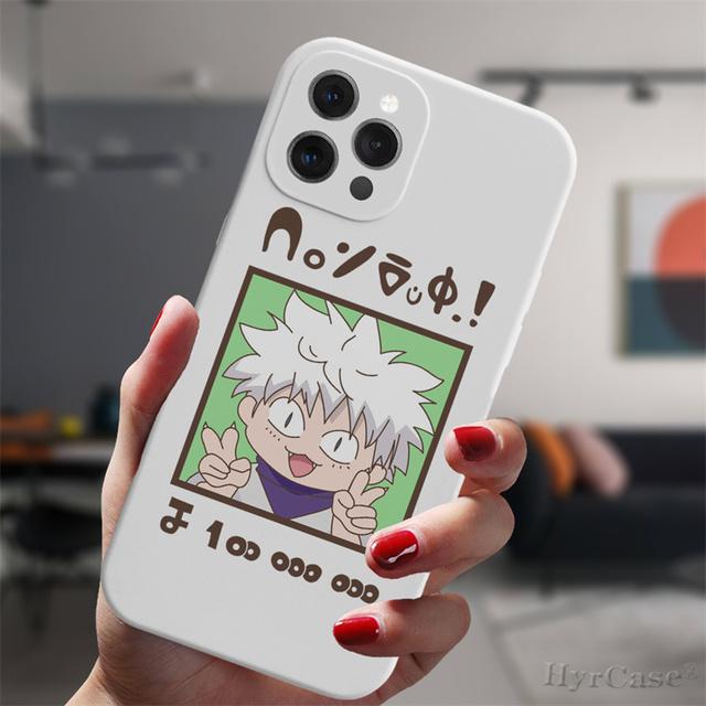 Для Iphone 13 11 12 14 Pro Max Mini Xs Xr 14plus белый чехол аниме Hunter X Hunter Killua Hisoka силиконовый защитный чехол