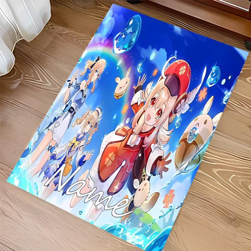 Custom personalization Genshin Impact characters Print Area Rug - Soft, Washable Non-Slip Indoor Mat,Living Room,Home&Office Decorative Rug