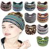 Широкие повязки на голову Boho, эластичный принтованный платок на голову, новая мягкая бандана для йоги