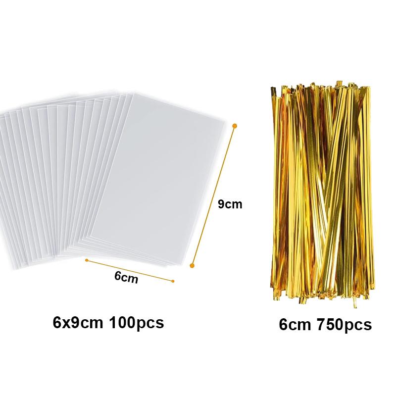 50/100 шт. прозрачные целлофановые пакеты, прозрачные полиэтиленовые пакеты OPP, леденцы на палочке, печенье, пакеты для подарочной упаковки, принадлежности для выпечки для вечеринок