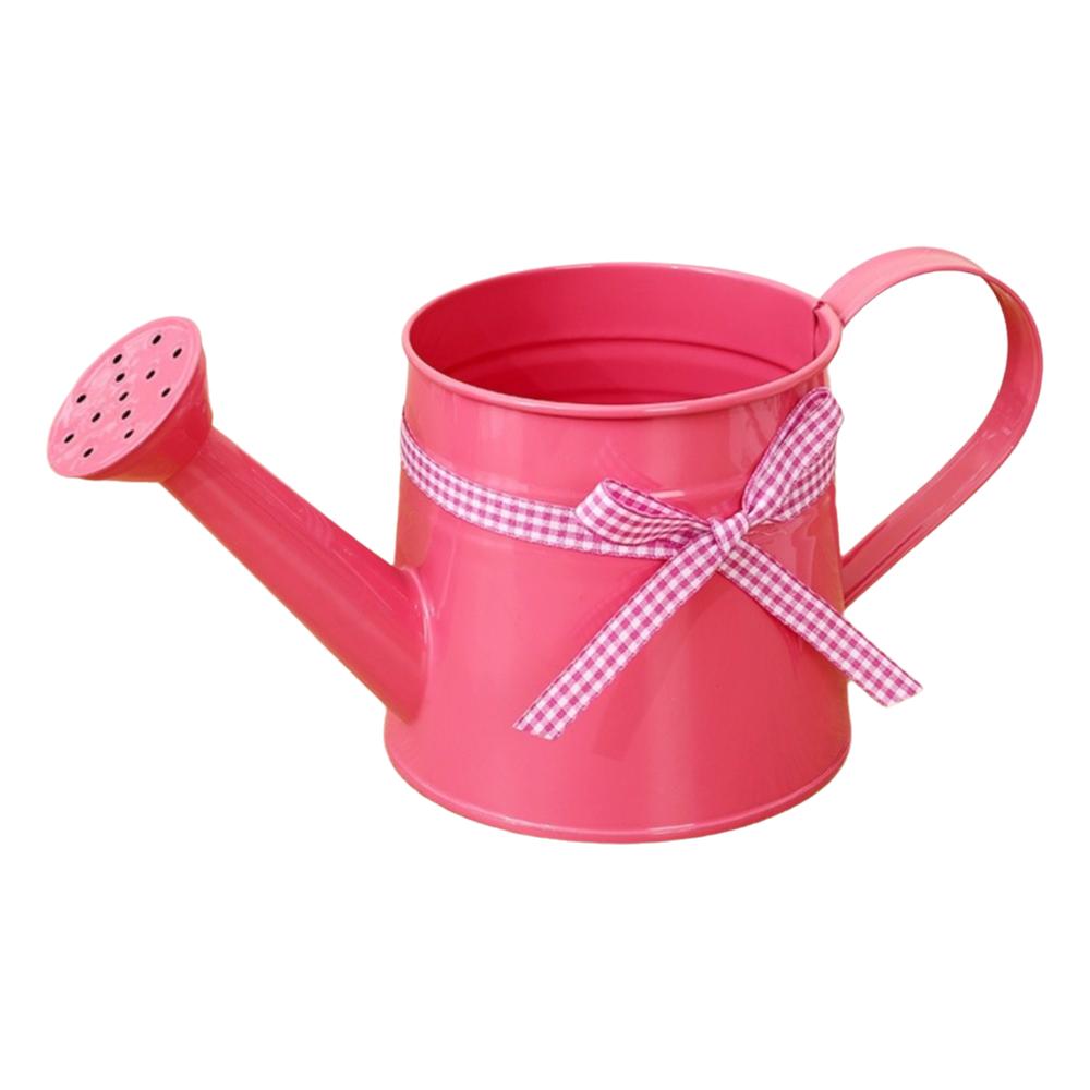 New Lightweight Plant Watering Can Sprinkler Head Rust Resistant Watering Pot Gingham Ribbon Garden Watering Can Indoor Plants