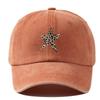 with Leopard Print Star Design Baseball Caps Sun Protection Sunscreen Hats  Outdoor Sports