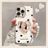 Браслет-зеркало Love подходит для чехла мобильного телефона Apple 17promax iphone15 новый женский 16 легкая роскошь высокий стиль