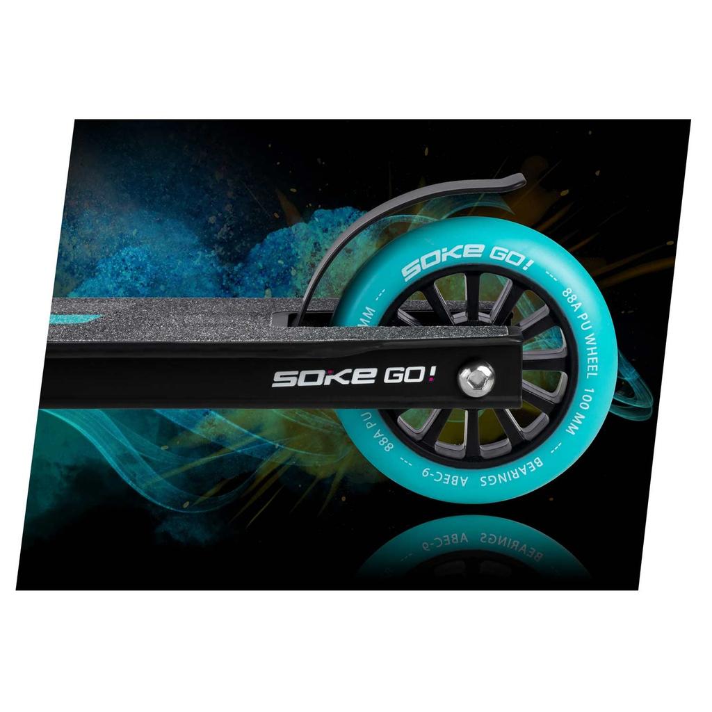 Scooter Wheels 100 Mm Turquoise 2 Pcs