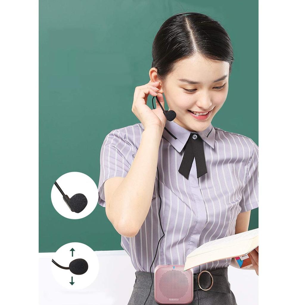 Микрофонный аудиоусилитель, комплект микрофона-гарнитуры (для громкоговорителей) с резьбовым штекером 3,5 мм, подходит для лекций, презентаций и мероприятий на открытом воздухе