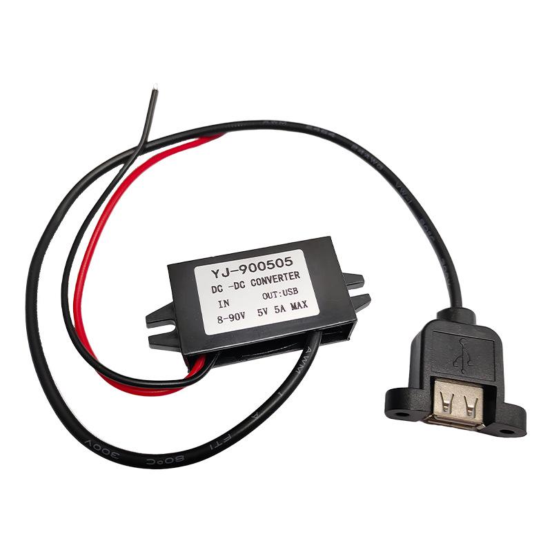DC Понижающий модуль 8-90В на 5В 3А/5А - Автомобильный USB Понижающий Преобразователь Питания