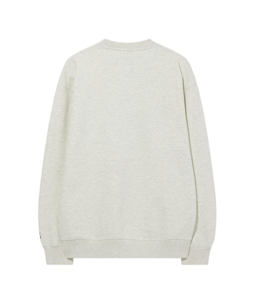 COVERNAT Arch Logo Sweatshirt Oatmeal