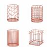 Metal Pen Holder Scandinavian Style Office Storage Exquisite Cosmetic Brush Storage Bucket