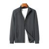 Summer New Large Size Men's Simple Casual Stand-up Collar Jacket Extra Large Size Breathable Loose Sunscreen Jacket Tide