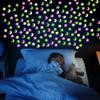 3D светящиеся наклейки на стену для спальни, флуоресцентные украшения в виде звезд и луны, самоклеящиеся обои