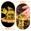 Ornaments Elephant Figurine Centerpiece Table Decorations for Living Room Animal Figurines Lucky Miniature Golden Office