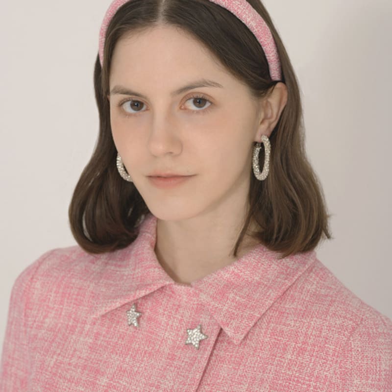 ICE GARDEN Твидовая повязка для волос