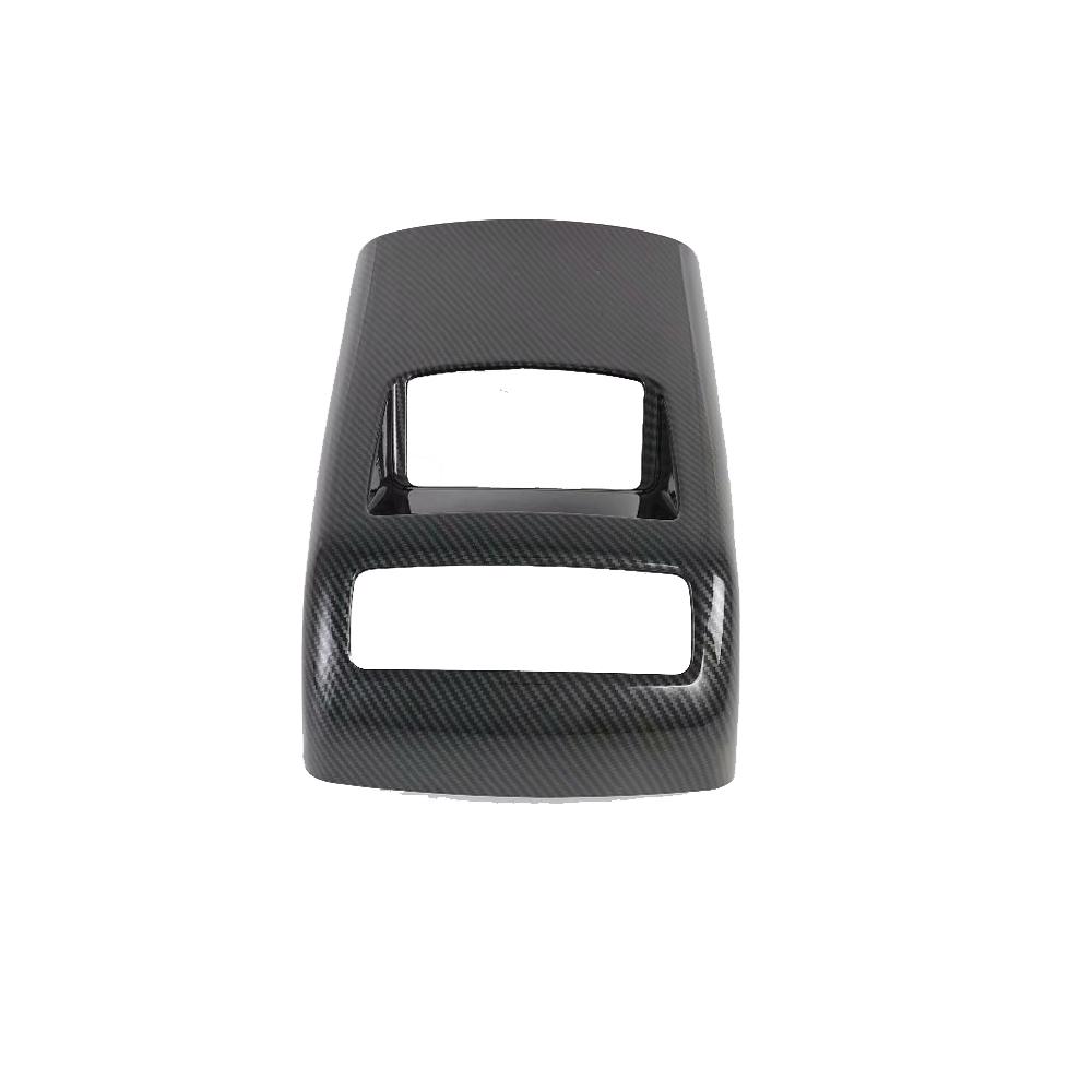 For Hyundai Palisade - Carbon Fiber Style Rear Air Condition Decoration Armrest Box Rear Air Vent Frame Trim Cover