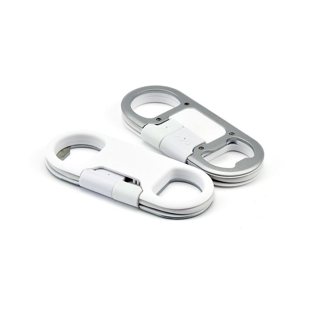 For Iphone Or Android Phone Portable Bottle Opener Keychain Charger Cable Data