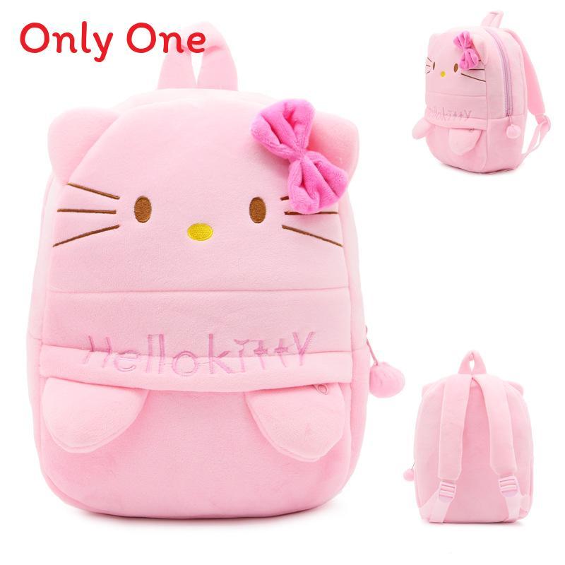 Плюшевый рюкзак Hello Kitty для детей с дышащим материалом для детского сада, для ежедневного использования