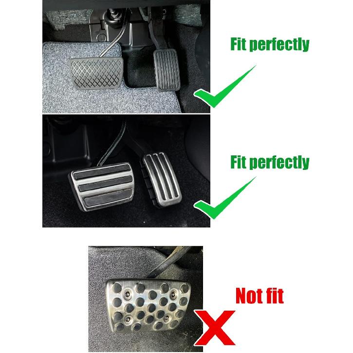 CKE Compatible With Honda Civic CRV Odyssey Pilot Passport Ridgeline Ight Accessories Sporty Car Pedals Foot Pedal Covers Brake And Accelerator Pedal