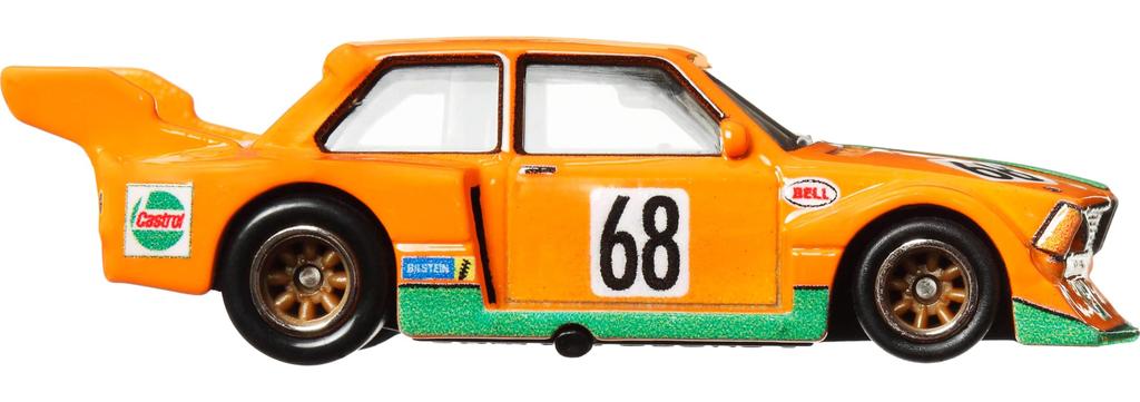 Hot Wheels День гонок Car Culture Race Day BMW 320 Group 5 игрушечный мини-автомобиль для детей от 3 лет и старше, оранжевый HRV94
