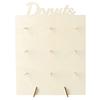 Wooden Donuts Wall Display Stand Holder - Candy Sweets Doughnut Rack For Party