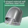 1pc Stainless Steel Vent Exhaust Cap Ducting Air Ventilation Grille Cover Wall Ceiling Air Vent Outlet Cover Fresh Air System