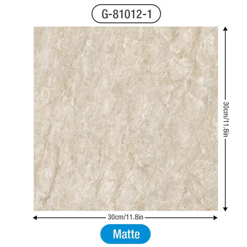 12pcs PVC Wall Sticker Thick Self Adhesive Tile Floor Sticker Marble Bathroom Ground Waterproof Wallpaper Bedroom Furniture Room