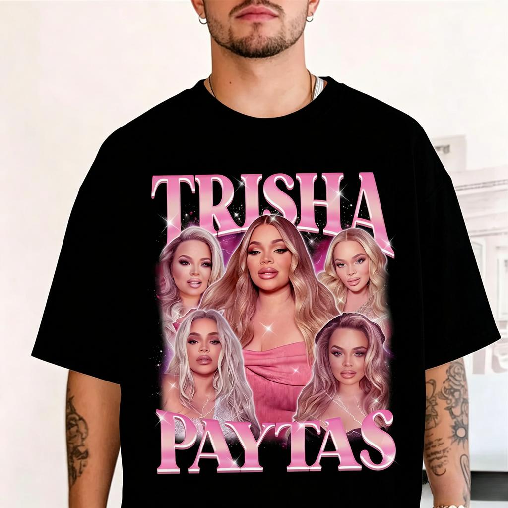 90s Trisha Paytas Graphic Cotton Tshirts For Fan Gift Prue Cotton Highquality Unisex Unseix Sportswear Unisex Clothing Top