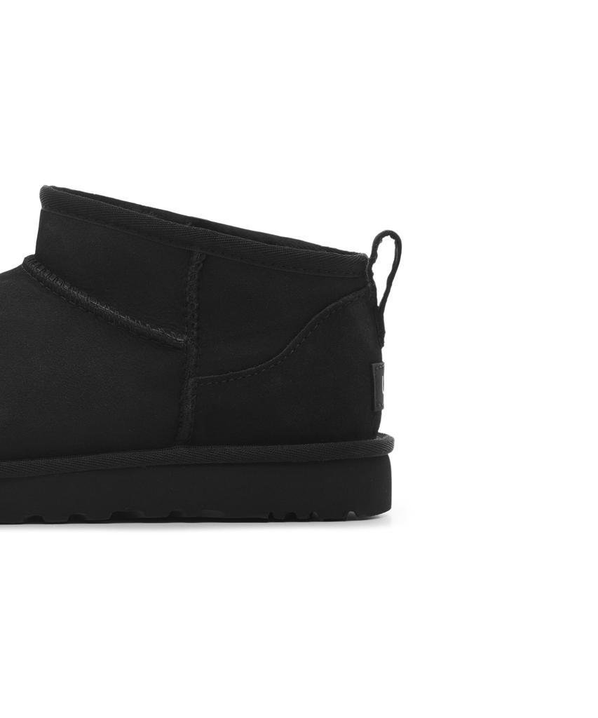 Ugg Suede Leather Mini Boots (Classic Ultra Mini) W - Black / 1116109Blk