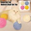 Cat Toy Interactive Sisal Cat Scratching Ball Toy Bite-Resistant Pet Toy for Stress