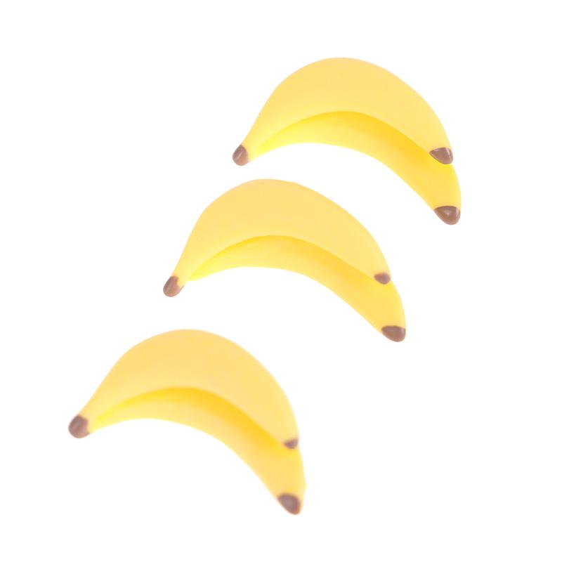 10Pcs 1:12 Dollhouse Miniature Fruit Banana Dolls House Food Accessories Toys