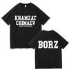 Khamzat Chimaev Logo Double Sided Print T-shirts Men Women Fashion Casual Oversized T Shirts Men's Hip Hop Vintage Streetwear