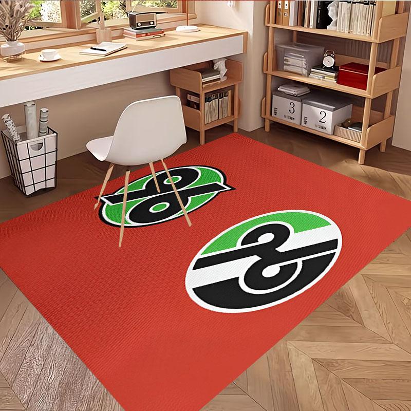 Hannover 96 Football Print Rug, Washable Floor Carpet, For Entryway Dorm Laundry Room Office Study, Home Decor Birthday Christmas Gift
