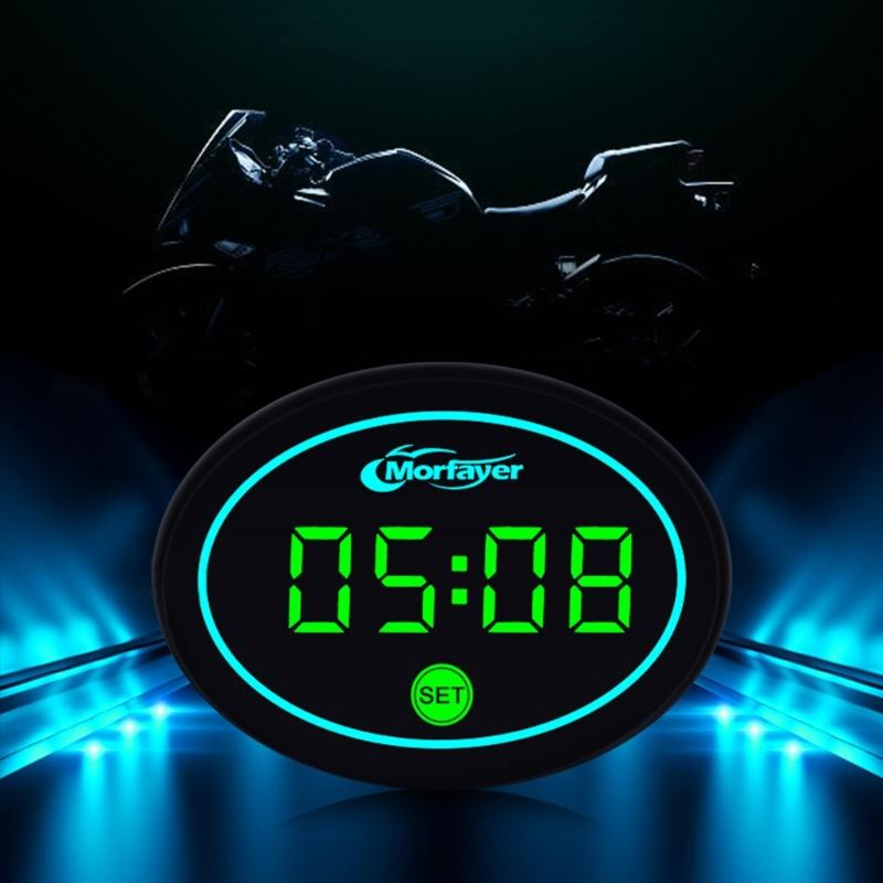 Вольтметры Светодиодные часы с защитой от пыли Цифровая панель для мотоциклов