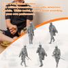 5Pcs Miniature Figures Unpainted Mini People Figurines Tiny Action Model for DIY Scene