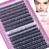 640PCS with Lash Bond and Seal Mixed Tray Lashes Kit 30-60P Individual Lashes At Home Makeup