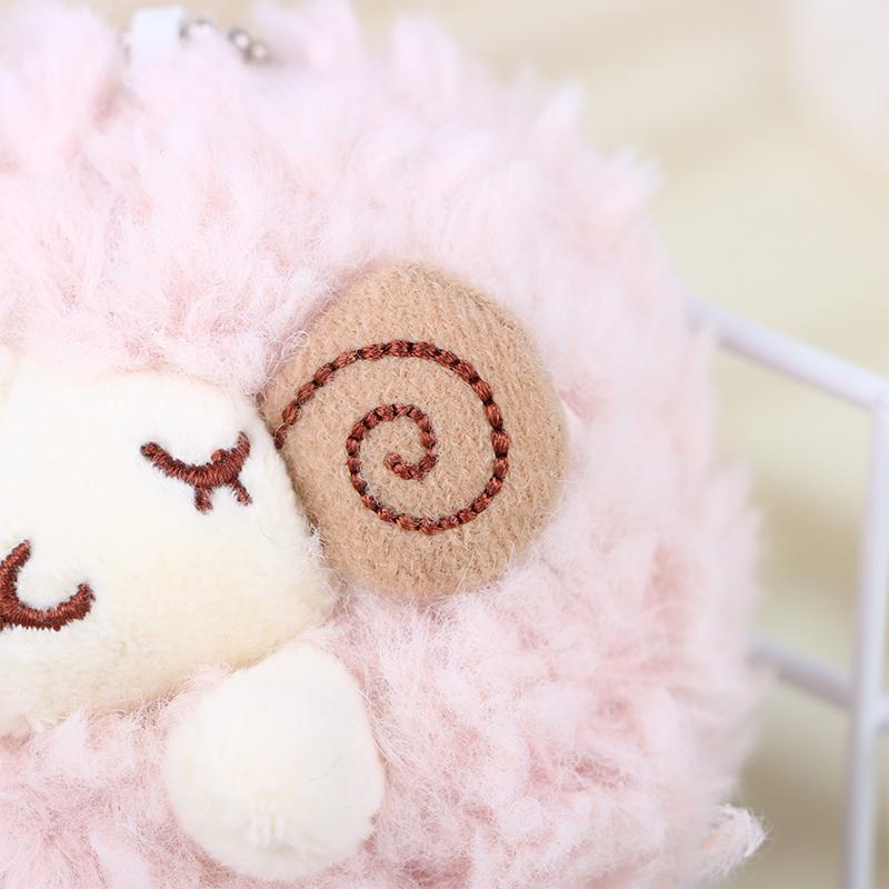 Декор для рюкзака, плюшевый кулон в виде овцы, милый мини-плюшевый кулон в виде овцы, мягкая кукла-ягненок, орнамент, брелок для украшения автомобиля