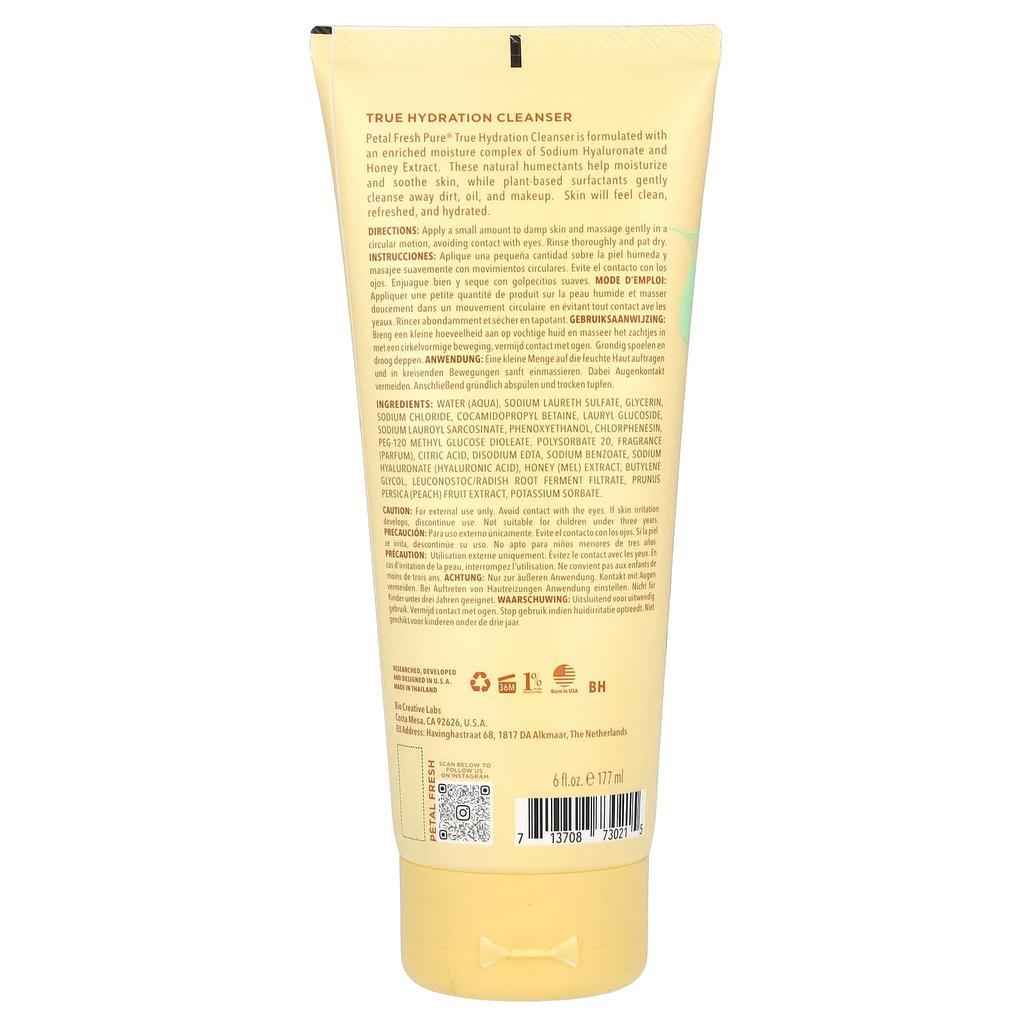 Petal Fresh Чистое, истинное увлажняющее очищающее средство, экстракт меда, 6 жидких унций (177 мл)