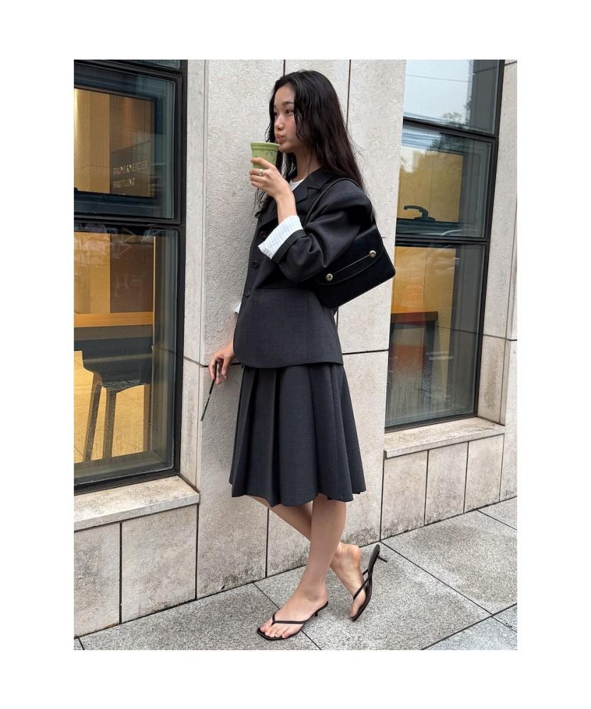 Diaepeocheo Hudders Pleated Skirt Gray (Ta5727A143)