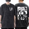 Washed Vintage Rock Band Korn Sick  Twisted Tour 2000 Tshirts Male Alternative Nu Metal Music Tshirt Mens Oversized T Shirts