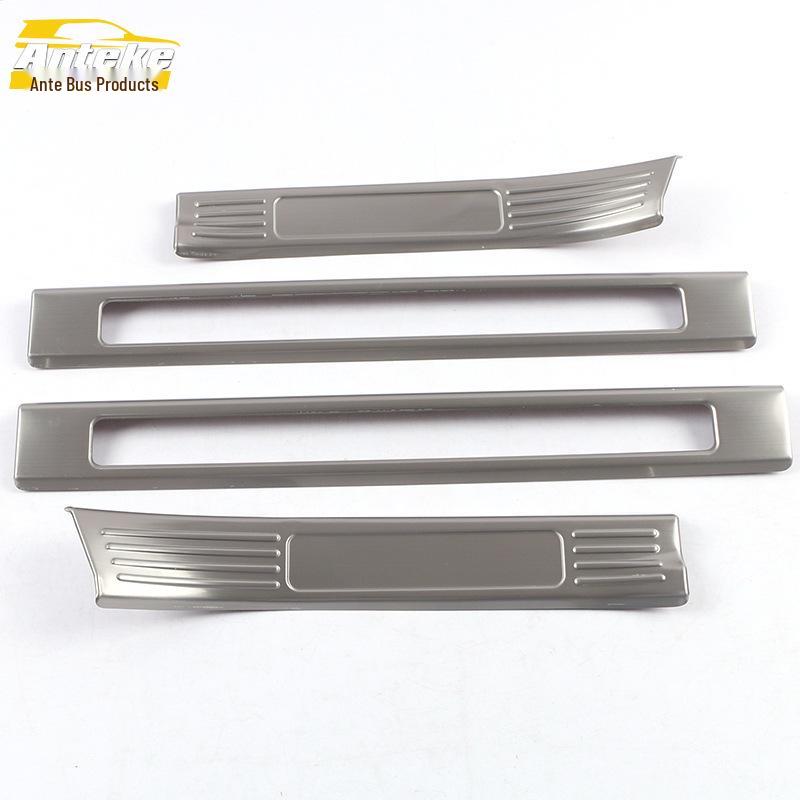 MKC Stainless Steel Bumper Sill Protector and Welcome Pedal Decorative Sticker