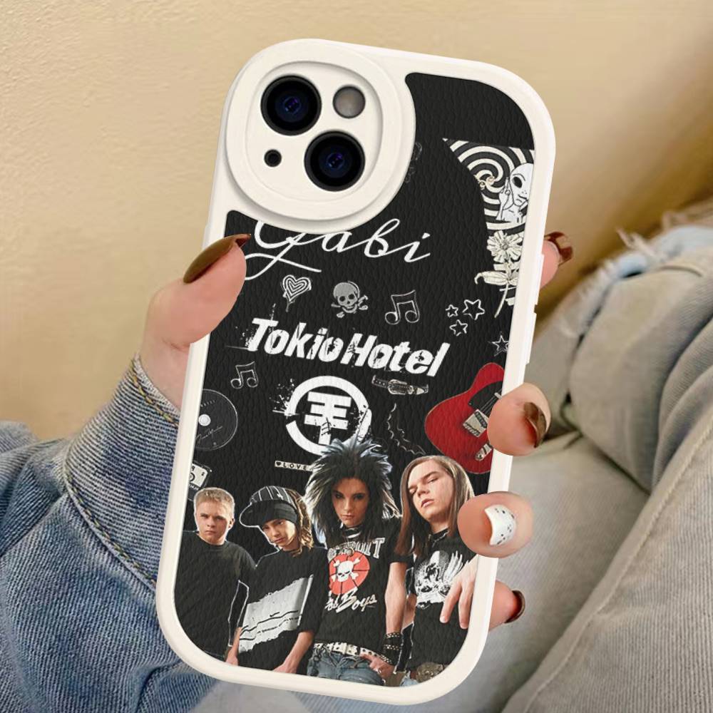 Чехол для телефона с изображением группы Tokio Hotel для iPhone 16 15 14 13 12 11 Pro Max Plus Мягкая кожаная крышка