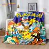 Japanese Pokemon Cute Cartoon Soft Flannel Blankets,Throw Blanket Comfortable Blanket for Picnic Beds Sofa Home Bedroom Kids