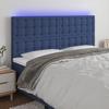 VidaXL LED Headboard Bedroom Furniture Double Bed Accessory Head of Bed Frame Interior Blue 3122886