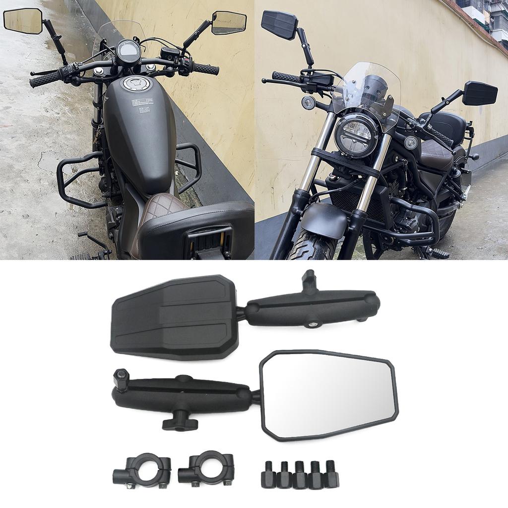 Foldable Adventure Mirrors for Westwind Off-road Motorcycle Angle Adjustable Handlebar Rear View Mirrors ATV Accessories