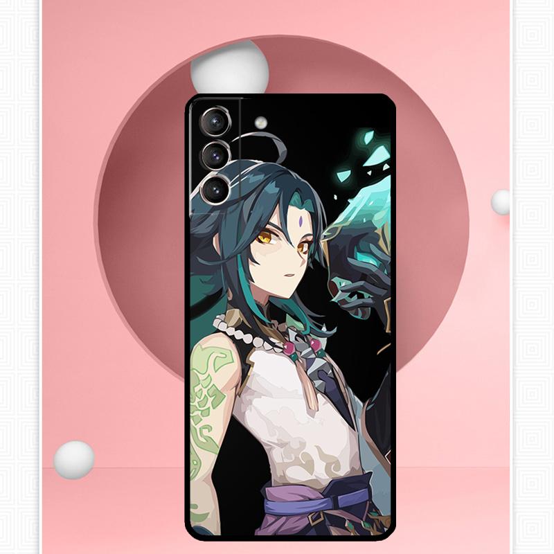Чехол Genshin Impact Сяо для Samsung Galaxy S25 Ultra S20 S21 S22 S23 S24 Plus S9 S10 S24 FE S25 FE Чехол Funda