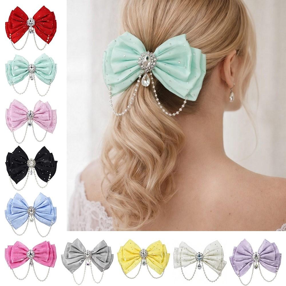 Pearl Hair Clips Princess Hairpins New Hair Ribbon Children Gifts