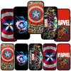 For iPhone 16 15 Xiaomi Redmi Note 13 12 11 Pro Max X 9 14 XR Samsung Galaxy A16 S24 S23 Plus Huawei OPPO Captain America Shield Marvel Phone Case