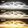 220V Super Bright COB LED Strip with Switch FOB Tape Ribbon EU Plug 30M 25M 20M 15M 10M 5M 3M Neon Lights For Kitchen Room Decor 4
