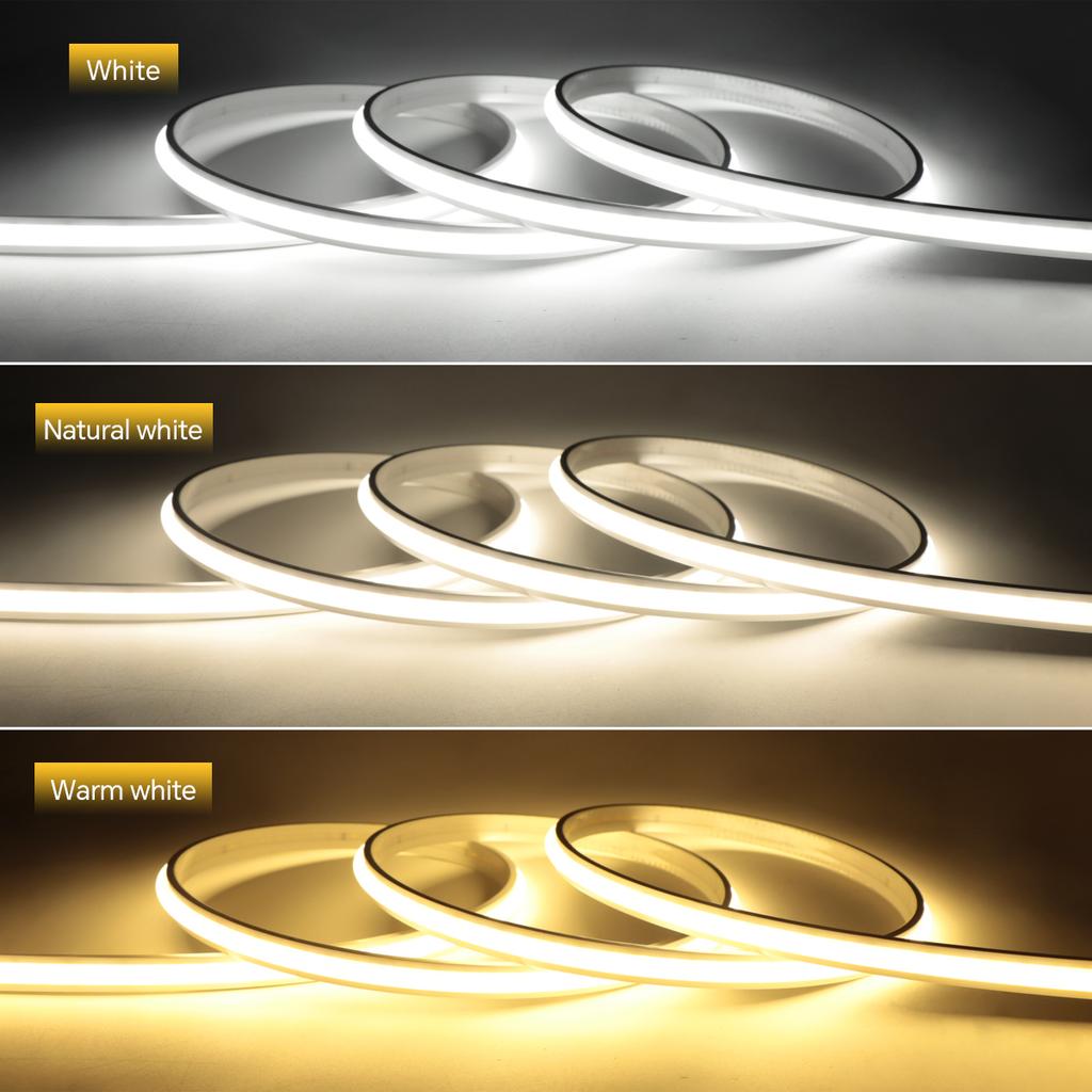 220V Super Bright COB LED Strip with Switch FOB Tape Ribbon EU Plug 30M 25M 20M 15M 10M 5M 3M Neon Lights For Kitchen Room Decor 4