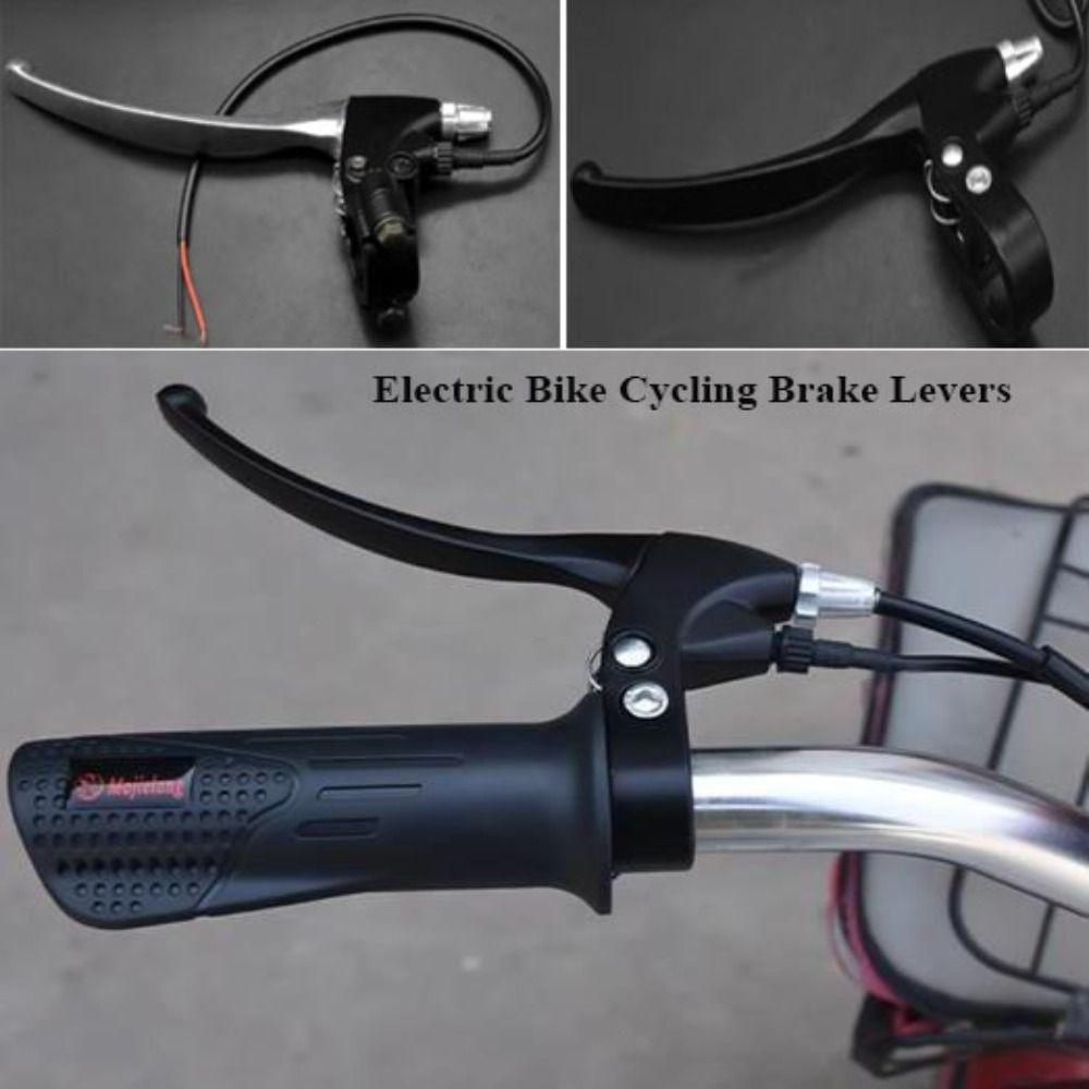 with Wire Power-off Switch Brake Handle Ultralight Electric Bike Handles Bicycle Accessories